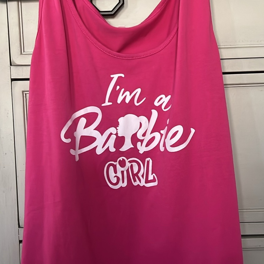 I'm a Barbie Girl Hot Pink Graphic Tank